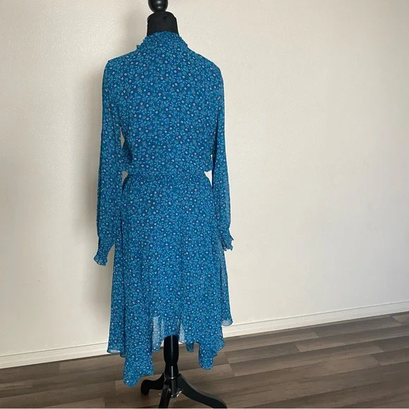 Time and Tru Blue A-line Long Sleeve Dress - Picture 12 of 12